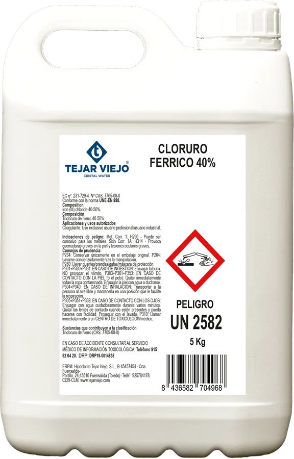Cloruro Férrico 40% Industrial