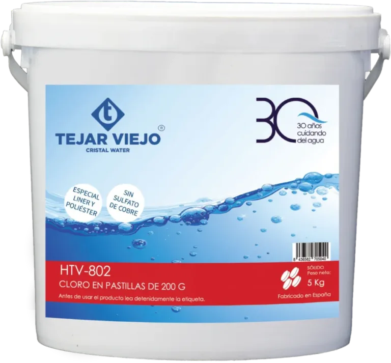 HTV-802 Tabletas de Cloro - Especial Liner y Poliéster (sin sulfato de cobre)